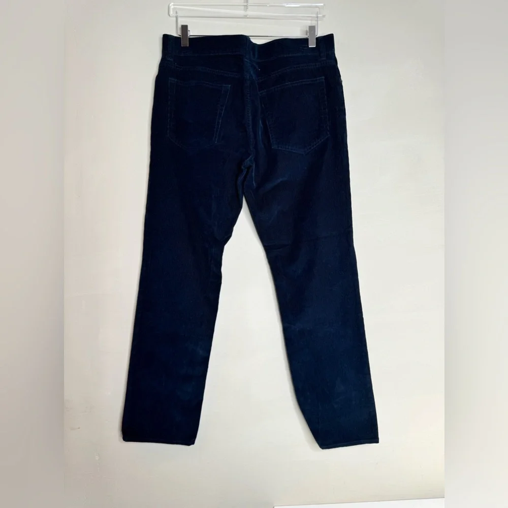 J. Crew Flex Dark Blue Stretch Corduroy Jeans measured Size 32x30